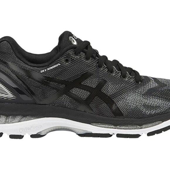 NEW ASICS Gel Nimbus 19 Black Onyx Silver Womens 7 US Medium 38 EUR T750N - Picture 5 of 10
